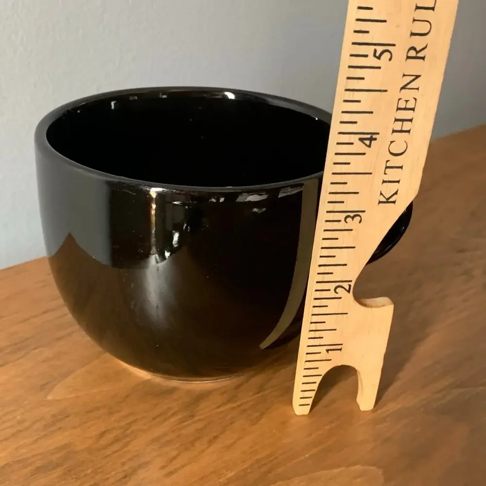 Pier 1 Mug Cappuccino Coffee Black 16oz Oversized Latte Soup Jumbo